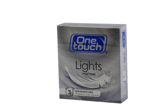 Презервативы с силиконовой смазкой One touch lights тонкие №3